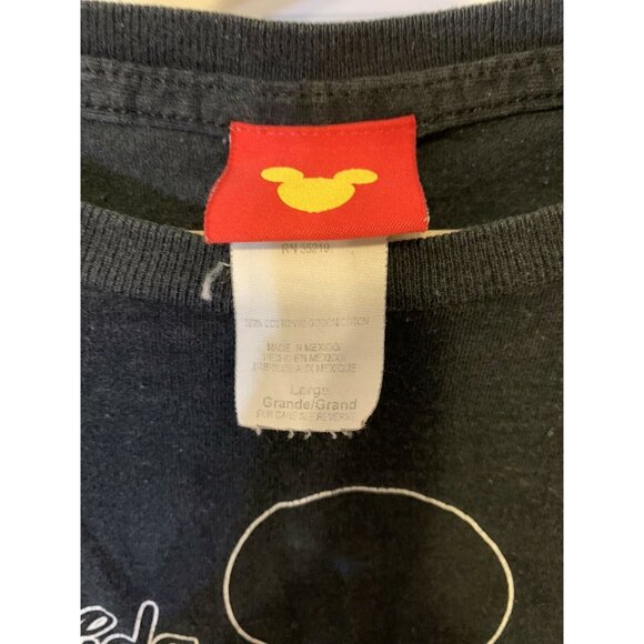 VIntage Disney World Mickey Mouse Florida T-Shirt Sz‎ Large Black Jerry Leigh - Picture 2 of 8